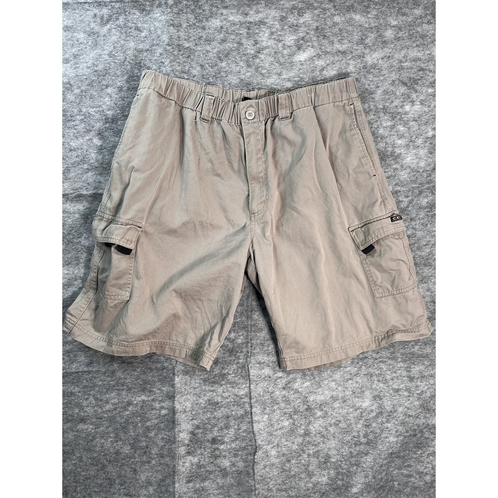 OP‎ Sport Mens L / 36 Cargo Shorts Khaki Brown Cotton  9"inseam
